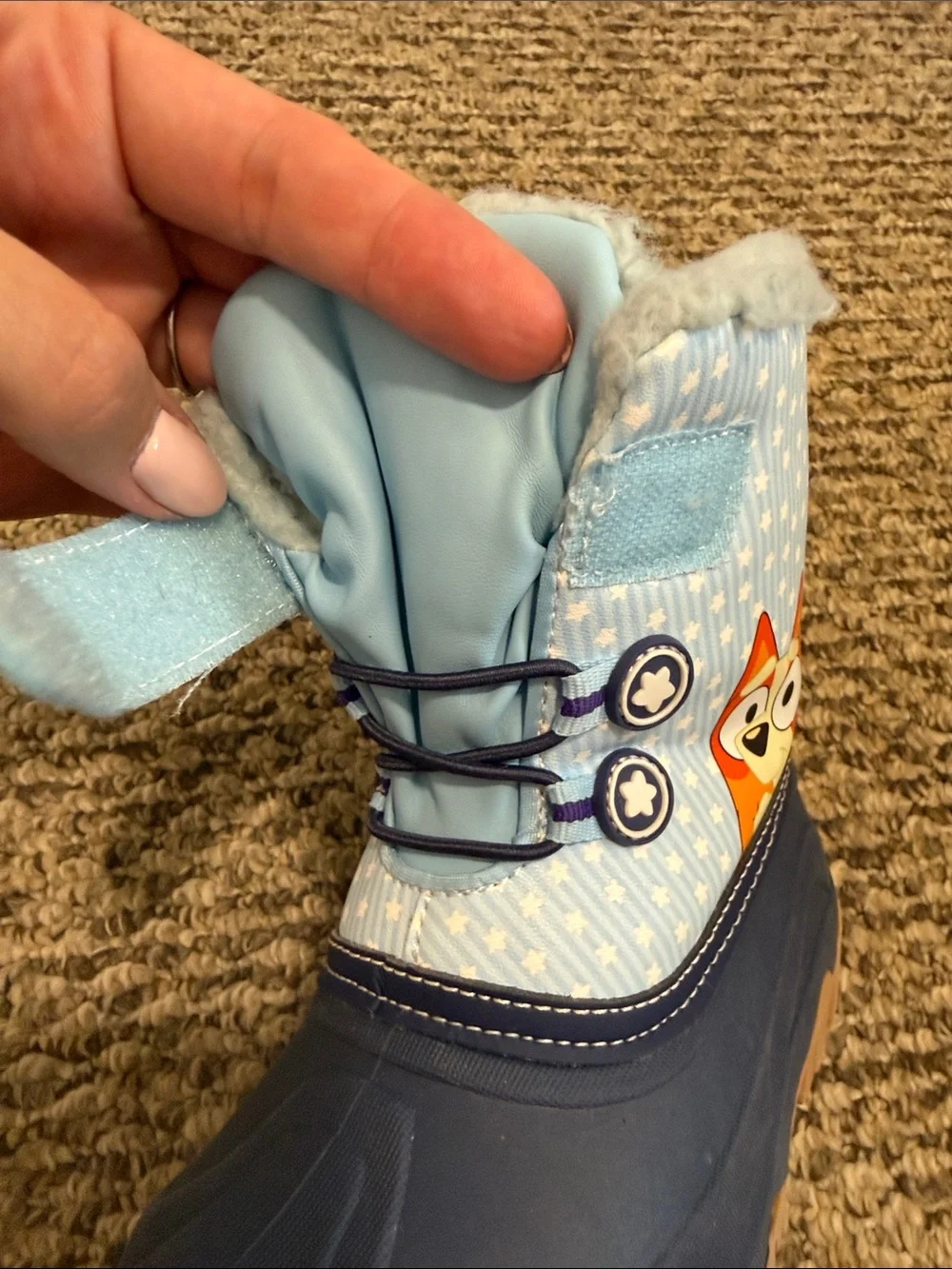 Bluey toddler snow boots 9